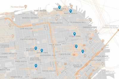 Carte des quartiers de San Francisco