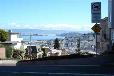 Panorama à Lombard Street