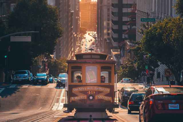 Ligne Cable Car California St San Francisco