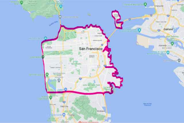 San Francisco : Carte